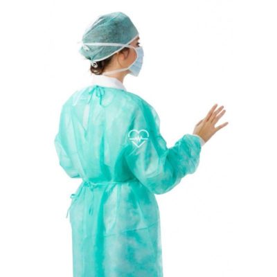 Productos Médicos 31 bata de proteccion verde en pp con cierre dorsal ibp 0502030 caja 100 unidades result