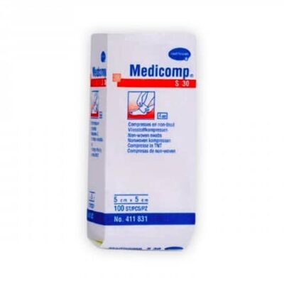 Gasa Medicomp 5 x 5cm 4/Capas 30gr C/100 (No Estéril)